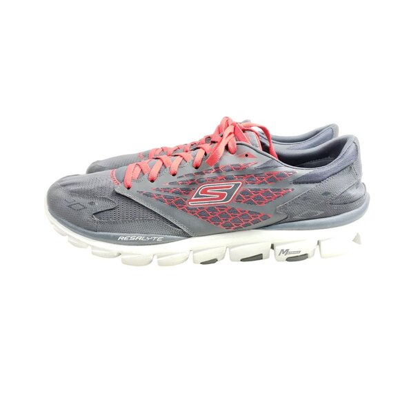 Skechers Go Run Mens Size 13 Gray Athletic Shoes Lightweight Breathable Mesh - Picture 5 of 9
